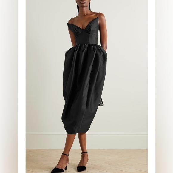 Zimmermann Matchmaker Bustier Midi Dress in Black - Size 10 - Picture 1 of 13